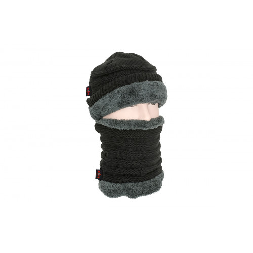 PLETENÁ ČIAPKA + ROLÁK 2v1